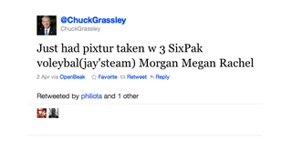 Illustration for article titled Senator Chuck Grassley Is the Worst Twitter User in the United States of America